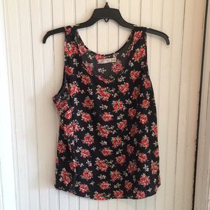 Women's Floral Tank Top Size XL
